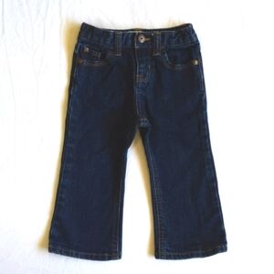 oshkosh b'gosh girl dark wash denim boot cut jeans 24 months baby